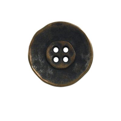 Bouton Justin en métal 22 mm - Bronze