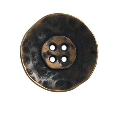 Bouton Justin en métal 27 mm - Bronze