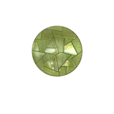 Bouton Emma triangle nacré 18 mm - Vert