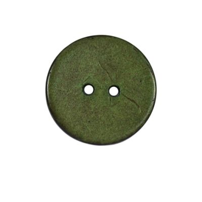 Bouton bois Claudie mat 22 mm - Vert