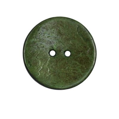 Bouton bois Claudie mat 25 mm - Vert