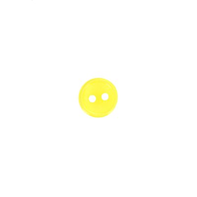 Bouton Donatella uni 9 mm - Jaune
