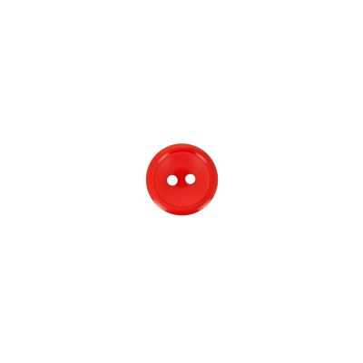 Bouton Donatella uni 9 mm - Rouge