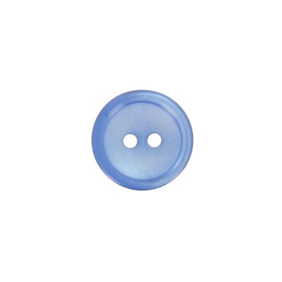 Bouton Donatella uni 15 mm - Bleu ancien