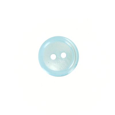 Bouton Donatella uni 15 mm - Bleu clair