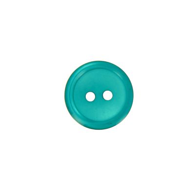 Bouton Donatella uni 15 mm - Bleu