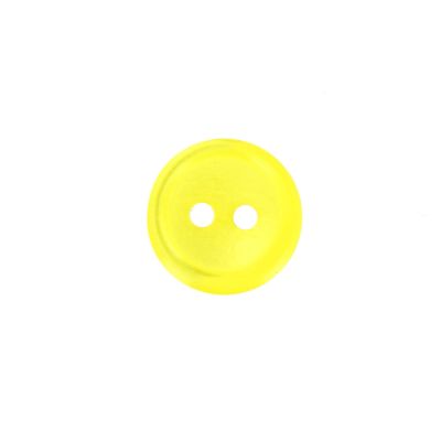 Bouton Donatella uni 15 mm - Jaune