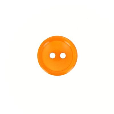 Bouton Donatella uni 15 mm - Orange