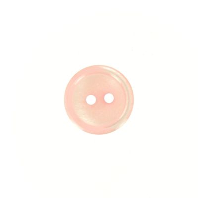 Bouton Donatella uni 15 mm - Rose clair