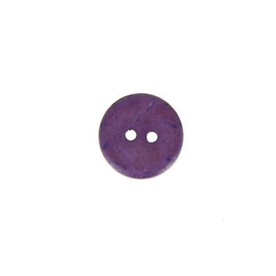 Bouton bois coco teint Hubert 10 mm - Violet