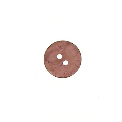 Bouton bois coco teint Hubert 10 mm - Violet clair