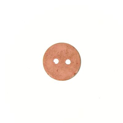 Bouton bois coco teint Hubert 10 mm - Rose clair