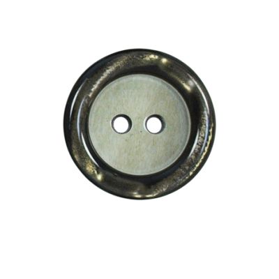 Bouton effet nacré Loris 22 mm - Bicolore vert 