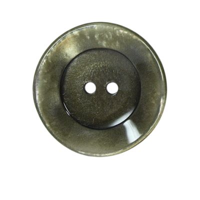 Bouton bord gondolé Agatha 27 mm - Vert