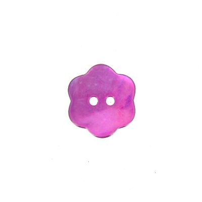 Bouton nacré fleur 20 mm - Rose