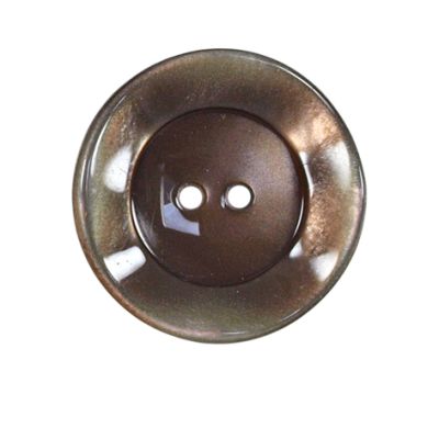 Bouton bord gondolé Agatha 27 mm - Beige