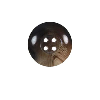 Bouton incurvé nacré Vera 18 mm - Ocre