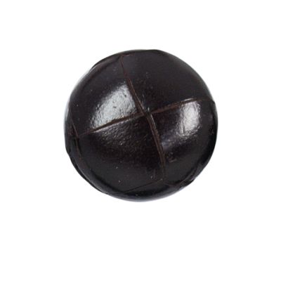 Bouton Giustina effet capitonné 22 mm - Marron