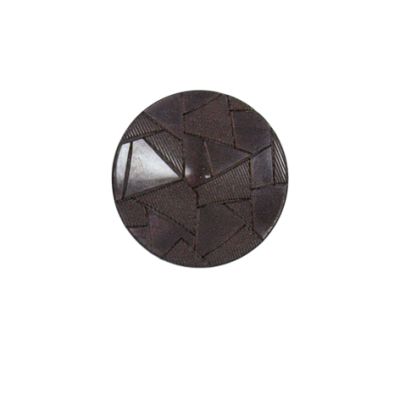 Bouton Emma triangle nacré 18 mm - Gris