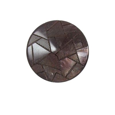 Bouton Emma triangle nacré 22 mm - Gris
