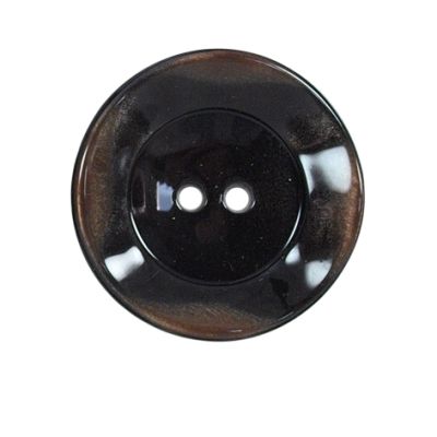 Bouton bord gondolé Agatha 27 mm - Ocre
