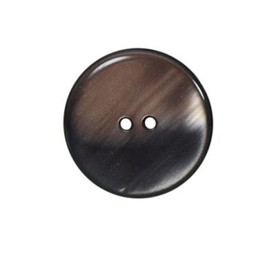 Bouton nacré plat Kate 22 mm - Ocre