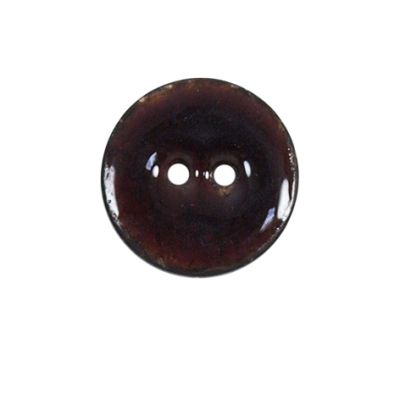 Bouton bois laqué Velentino 20 mm - Marron