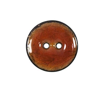 Bouton bois laqué Velentino 20 mm - Orange