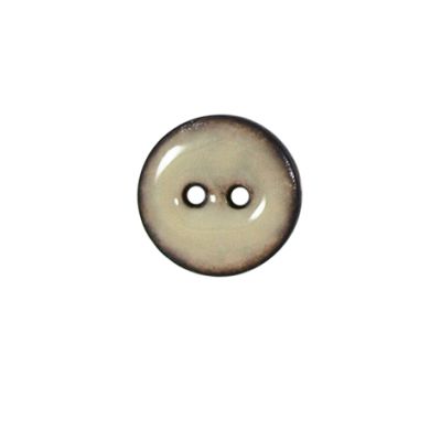 Bouton bois laqué Velentino 15 mm - Blanc
