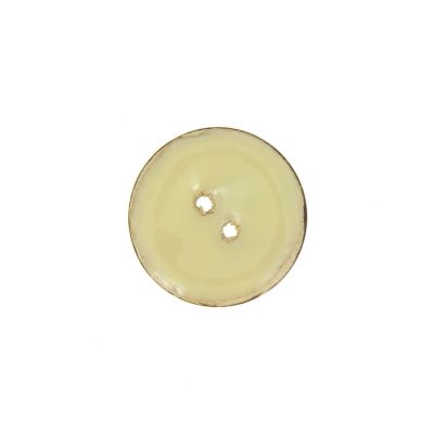 Bouton en bois brillant 20 mm - Blanc