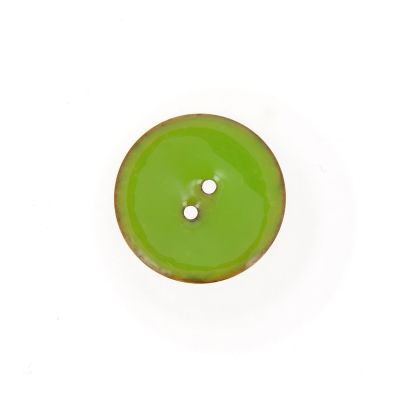Bouton en bois brillant 20 mm - Vert