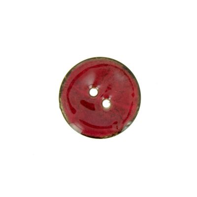 Bouton en bois brillant 20 mm - Rose