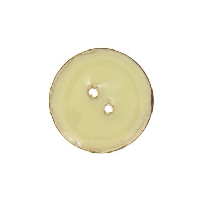 Bouton en bois brillant 25 mm - Blanc