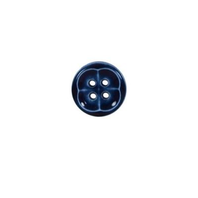 Bouton forme fleur 12 mm - Bleu nuit