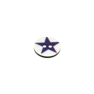 Bouton étoile Hollywood 12 mm - Violet