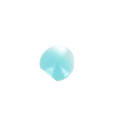 Bouton boule nacré 10 mm - Turquoise