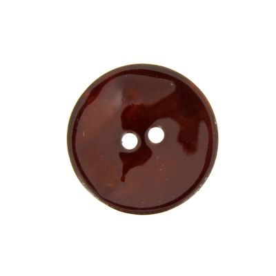 Boutons nacré 27 mm - Marron