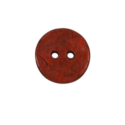Bouton bois Claudie mat 18 mm - Orange