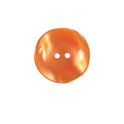 Bouton brillants creusé Giorgio 18 mm - Orange