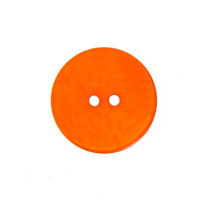 Bouton effet froissé 22 mm - Orange