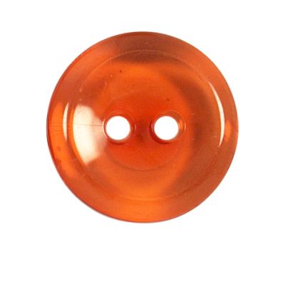 Bouton Cristobal transparent 27 mm - Orange