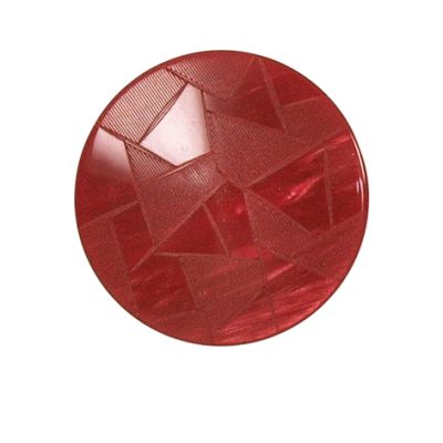 Bouton Emma triangle nacré 27 mm - Rouge