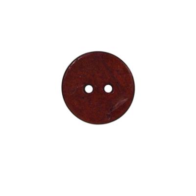 Bouton bois Claudie mat 15 mm - Rouge
