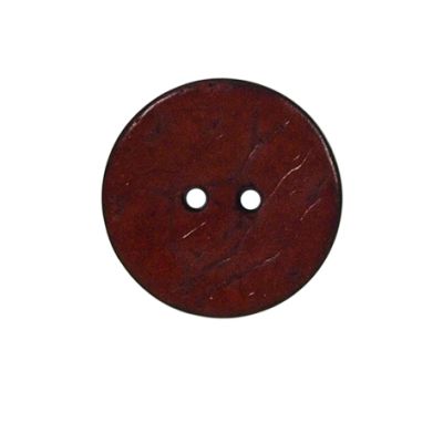 Bouton bois Claudie mat 22 mm - Rouge