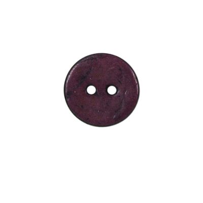 Bouton bois Claudie mat 15 mm - Violet
