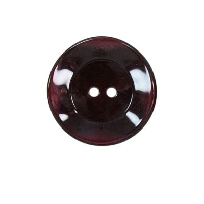 Bouton bord gondolé Agatha 22 mm - Bordeaux