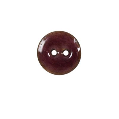 Bouton bois laqué Velentino 15 mm - Violet