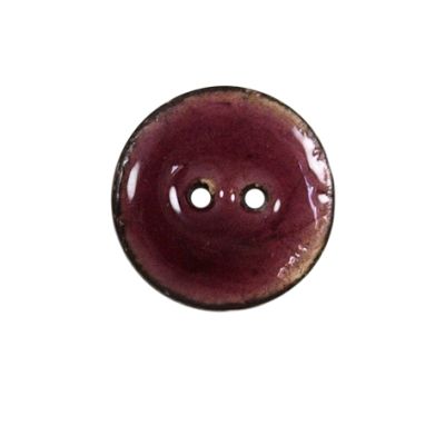 Bouton bois laqué Velentino 20 mm - Violet