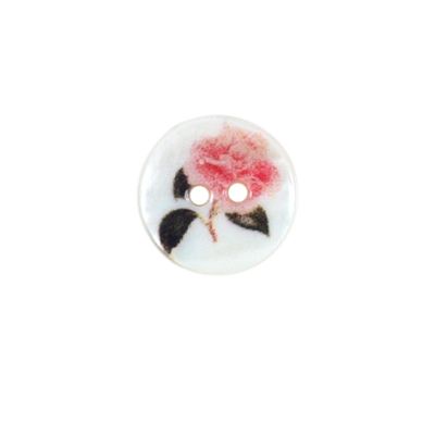 Bouton rose Marcel 15 mm