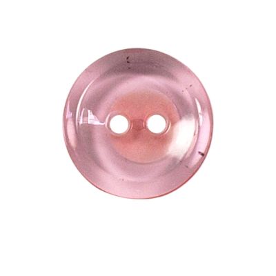 Bouton Cristobal transparent 22 mm - Rose clair